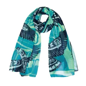 Chiffon Scarf - Eagle Spirit by Ben Houstie