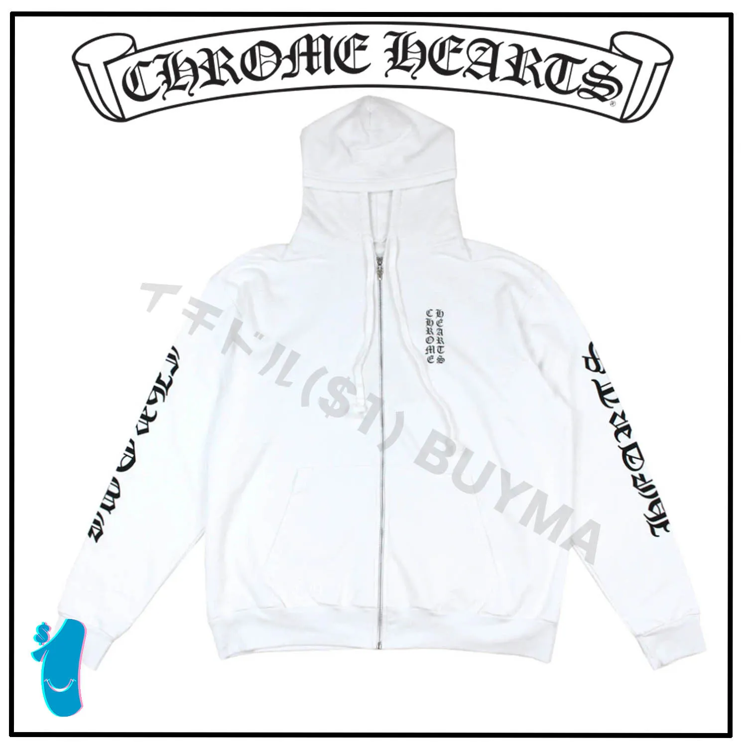 CHROME HEARTS  |Unisex Street Style Long Sleeves Plain Cotton Logo Hoodies