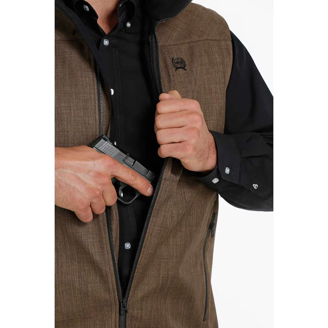 Cinch Men's Bonded Brown Concealed Carry Vest