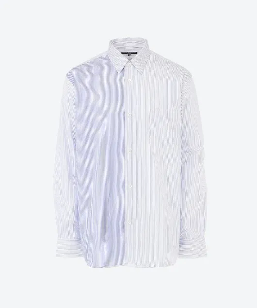 COMME des GARCONS  |Button-down Stripes Street Style Long Sleeves Cotton