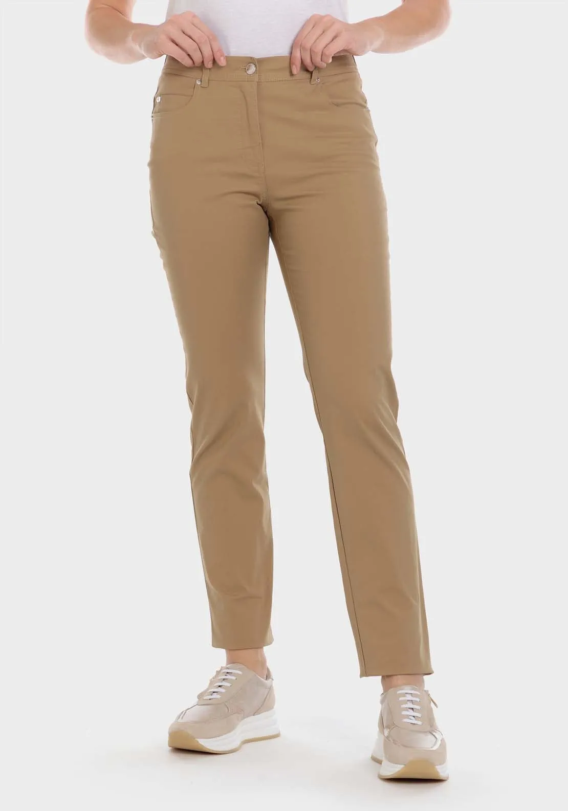 Cotton Trousers With Elastic