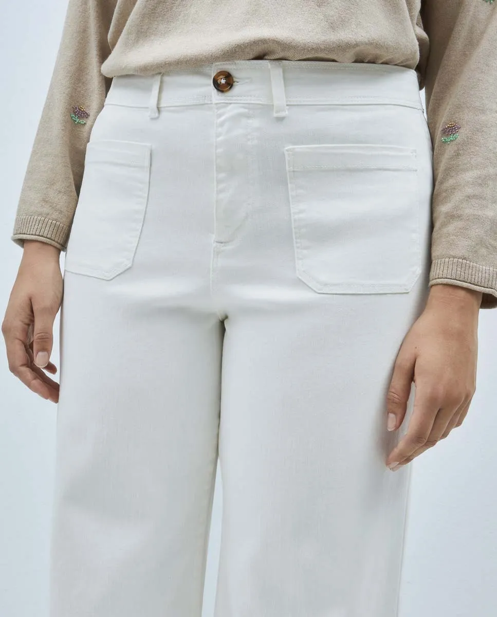 Culotte Alice Trouser - White