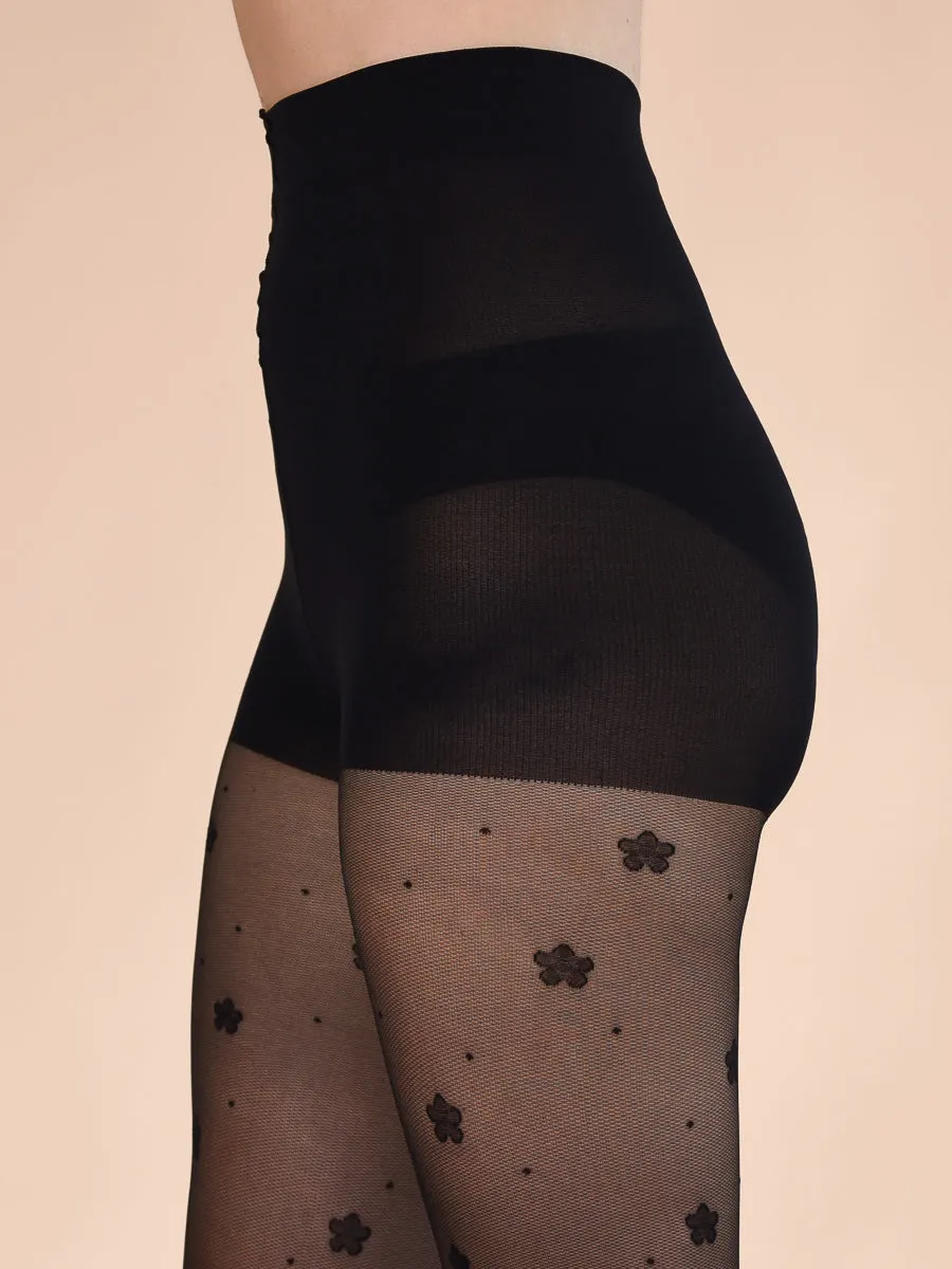 Daisies & Dots Print Tights