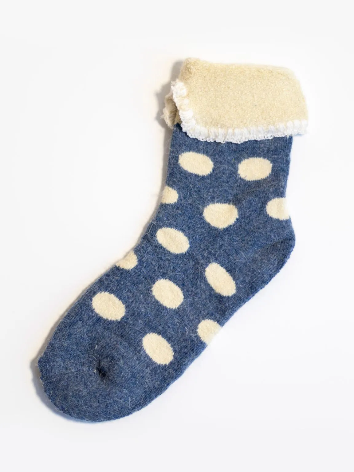 Denim Spotted Luxury Cosy Socks