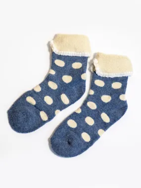 Denim Spotted Luxury Cosy Socks