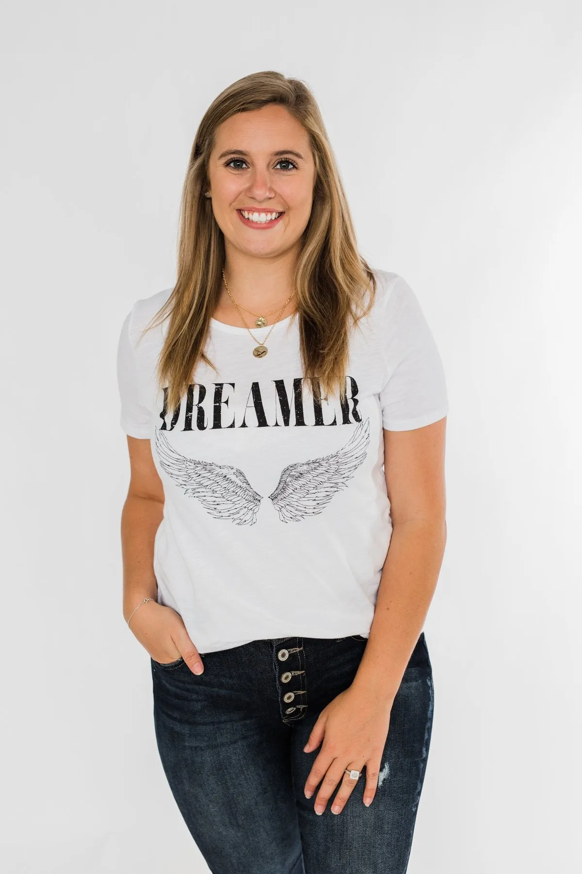 Dreamer Tee- White