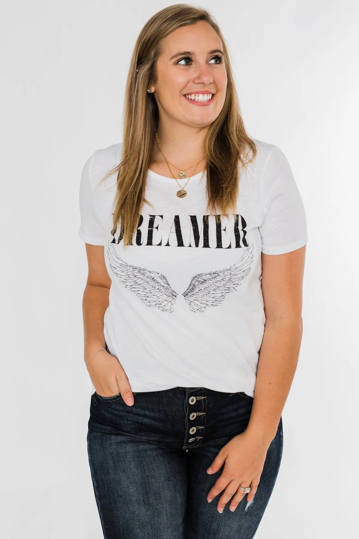 Dreamer Tee- White