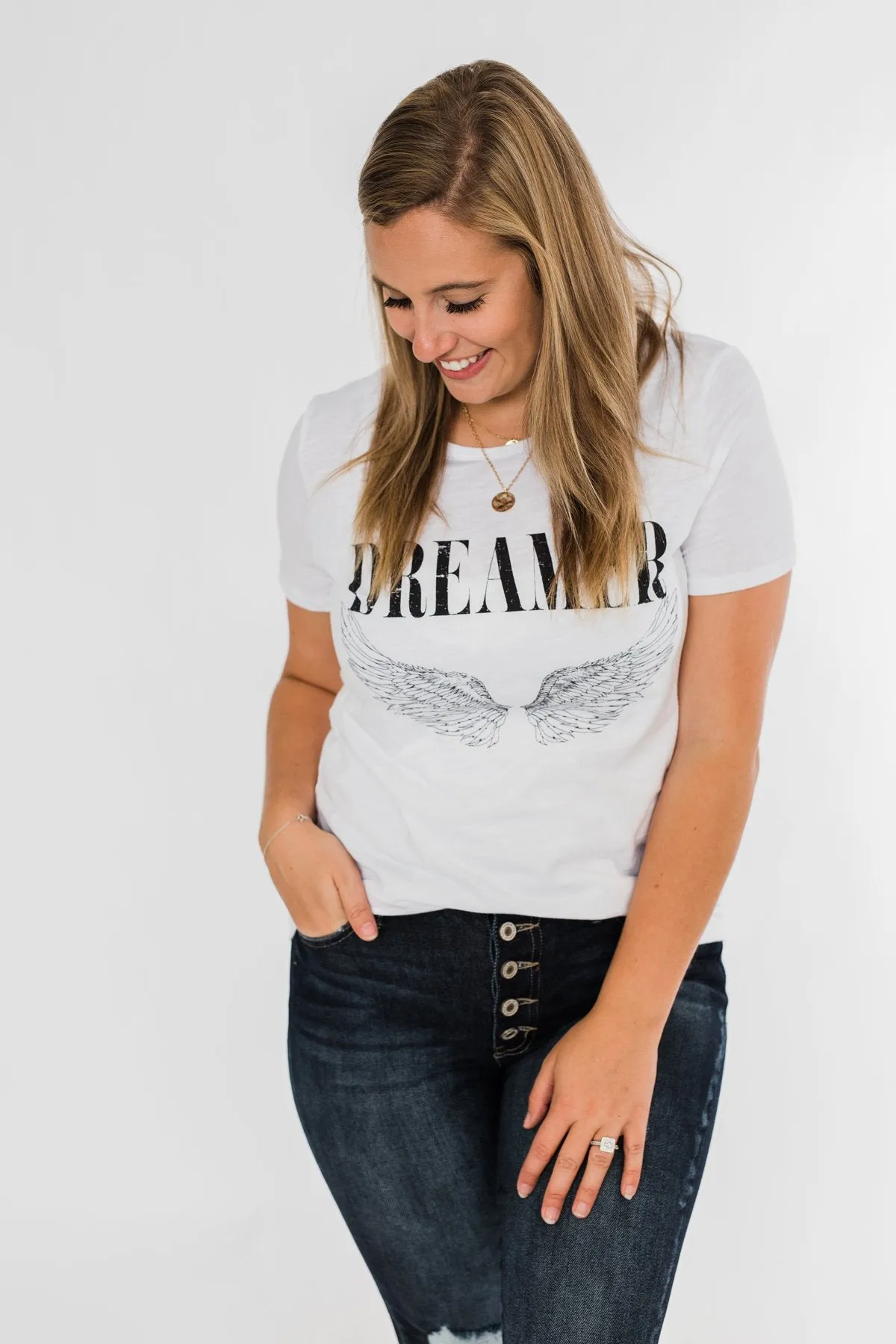 Dreamer Tee- White