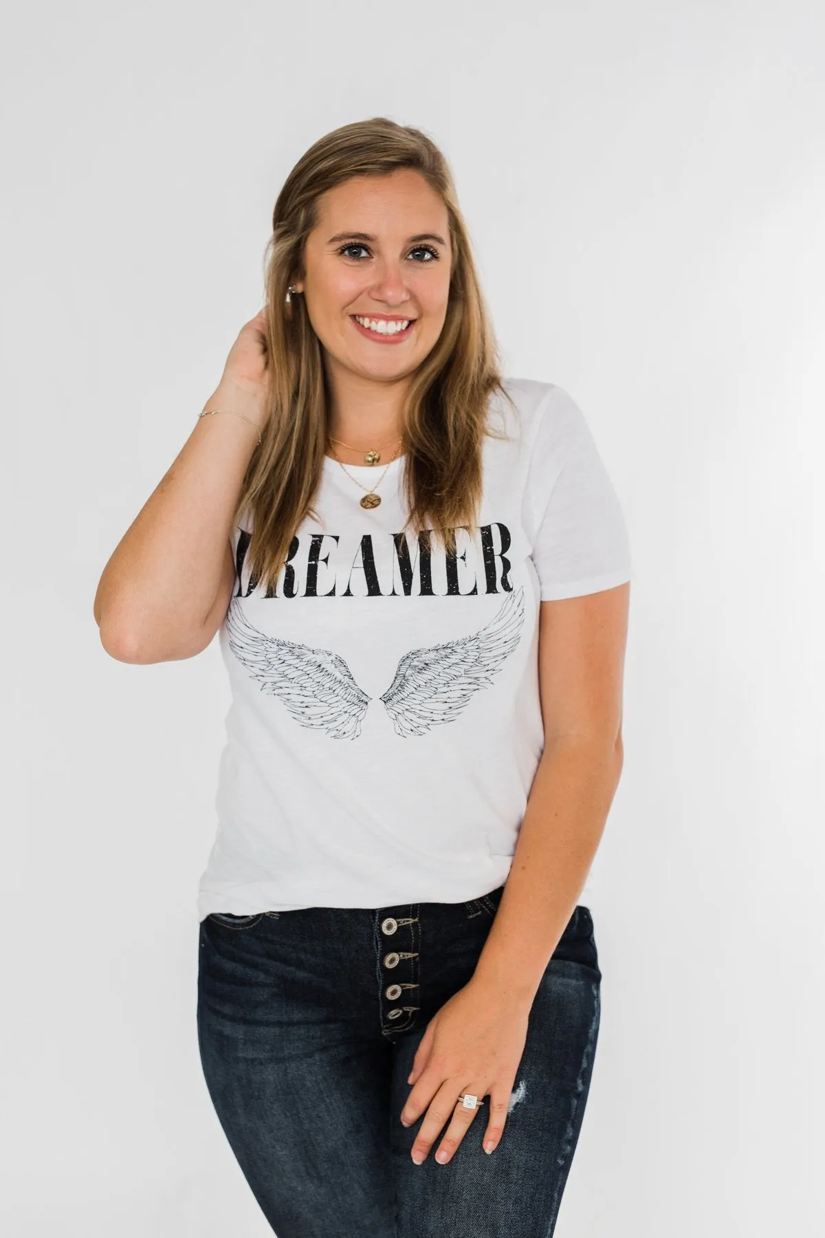 Dreamer Tee- White