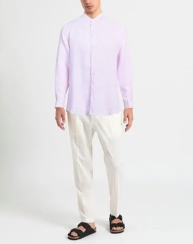 EMPORIO ARMANI  |Button-down Linen Street Style Long Sleeves Plain Shirts