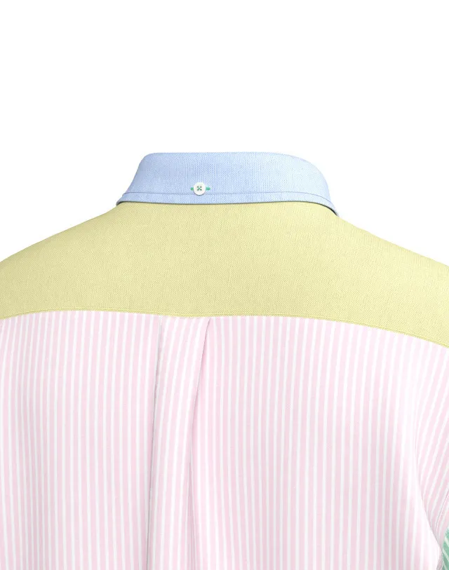 HAZZYS  |Button-down Street Style Long Sleeves Cotton Logo Shirts