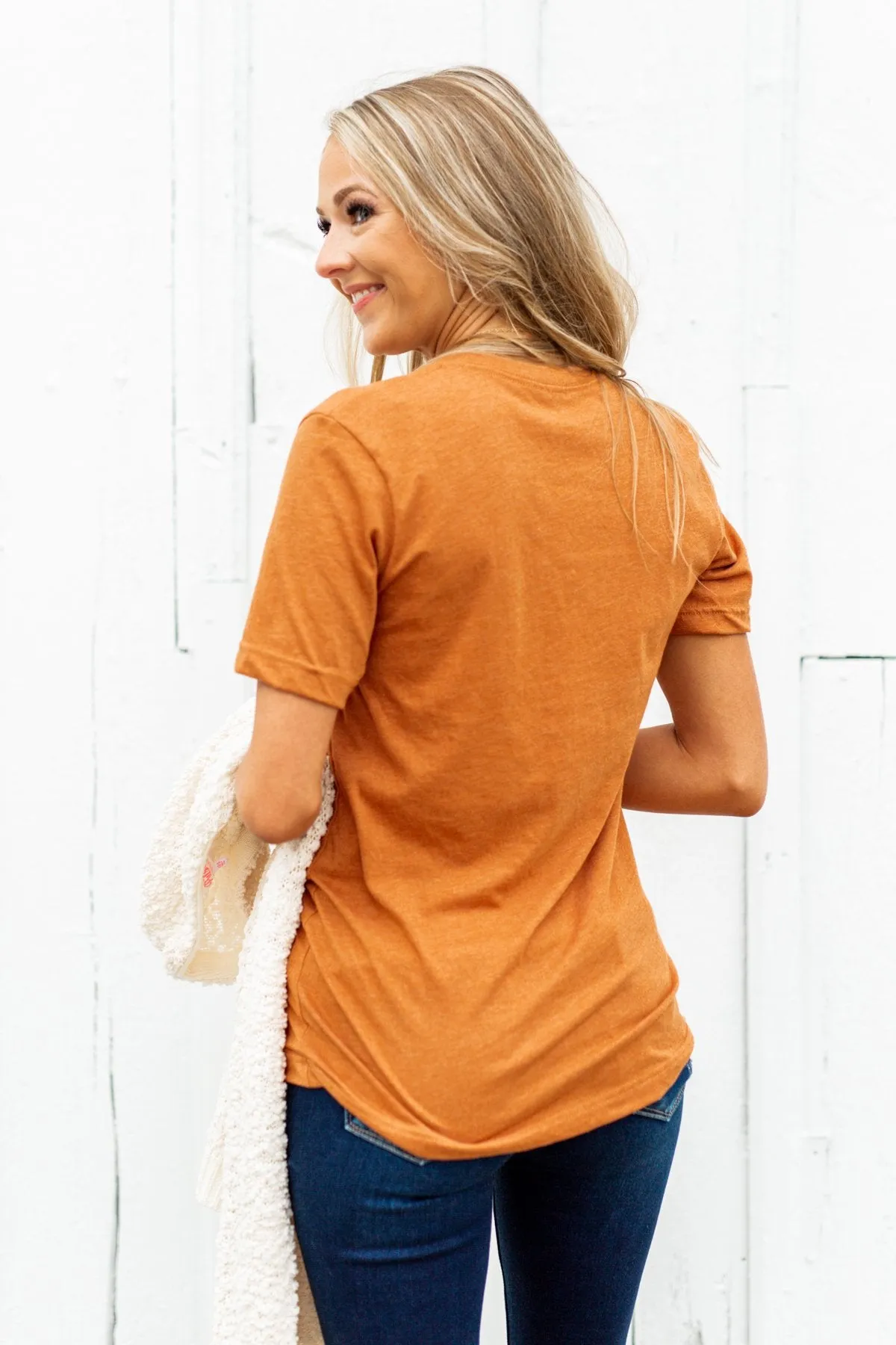 Hey There Pumpkin Graphic Tee- Copper