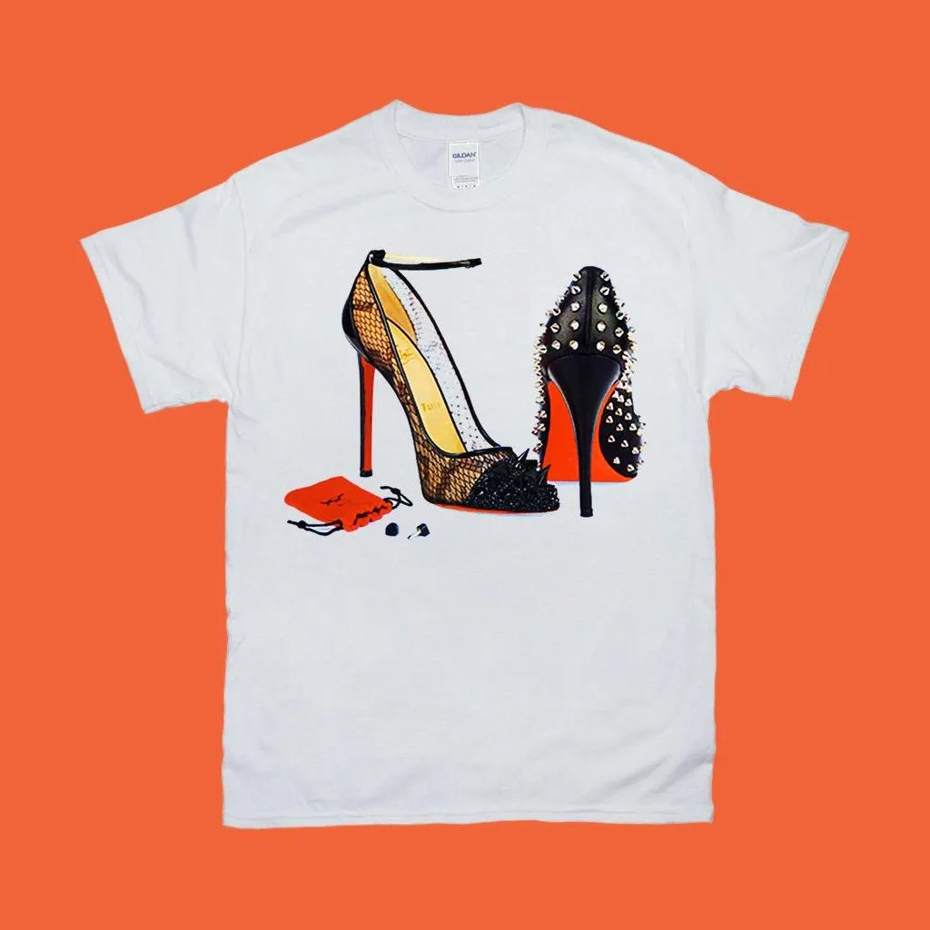 High Heel Shoes |  Orange | T-Shirts