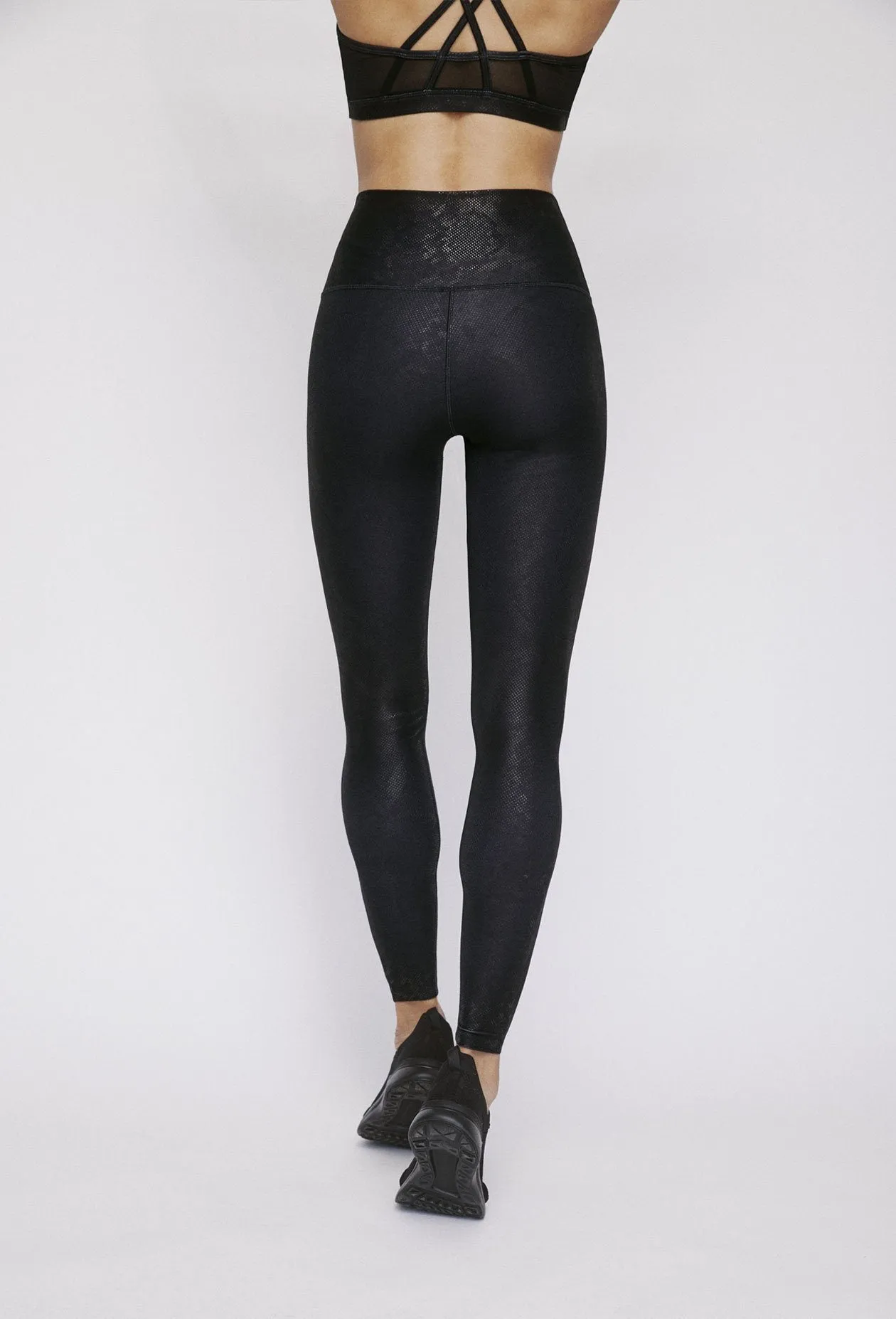 High Waisted Leggings Black Viper