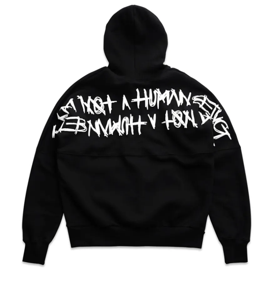 I AM NOT A HUMAN BEING  |Unisex Street Style Short Sleeves Hoodies