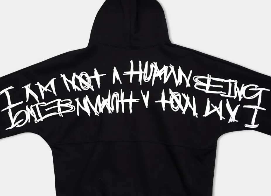 I AM NOT A HUMAN BEING  |Unisex Street Style Short Sleeves Hoodies