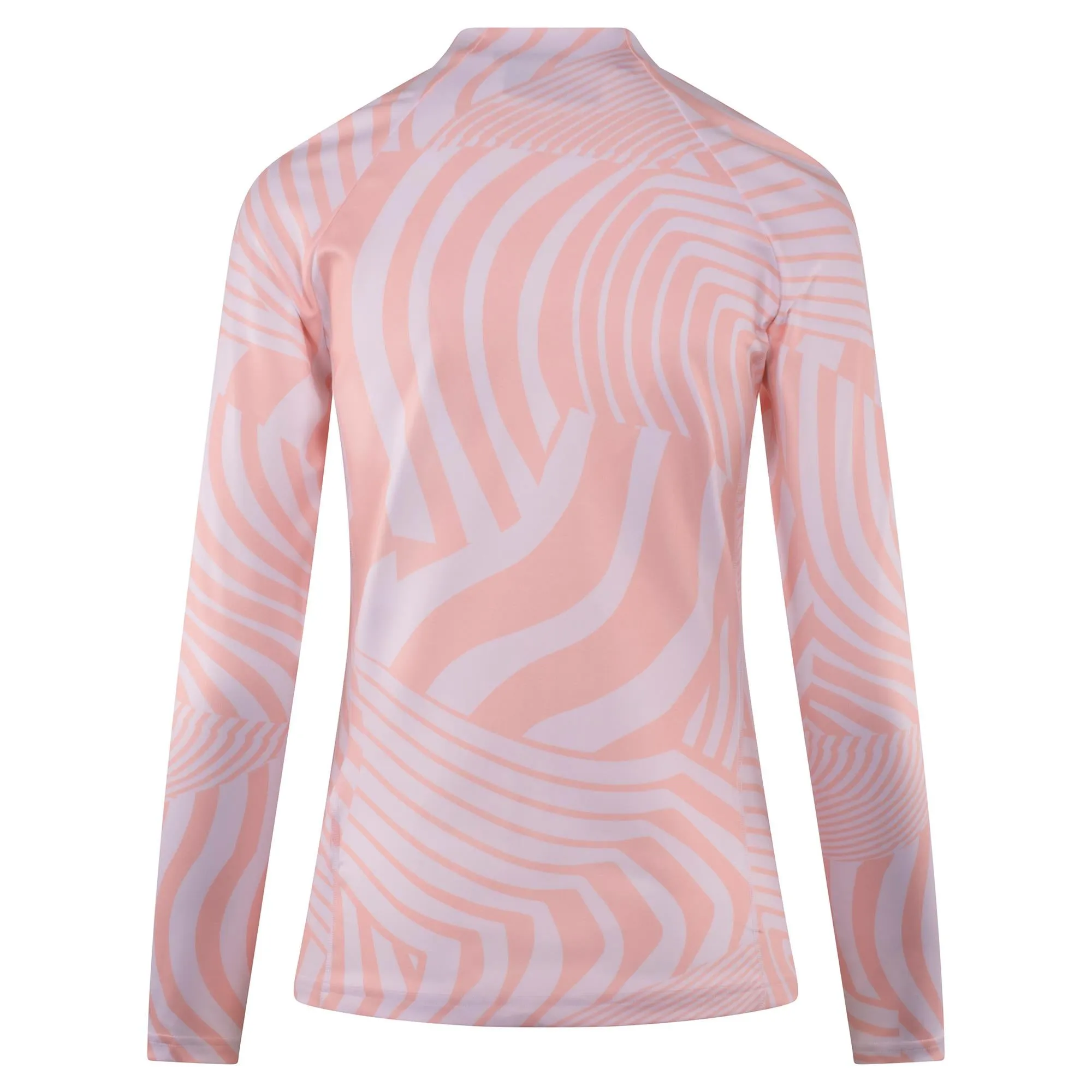 J Lindeberg June Print Ladies Golf Mid Layer Dazzle Wave Rose