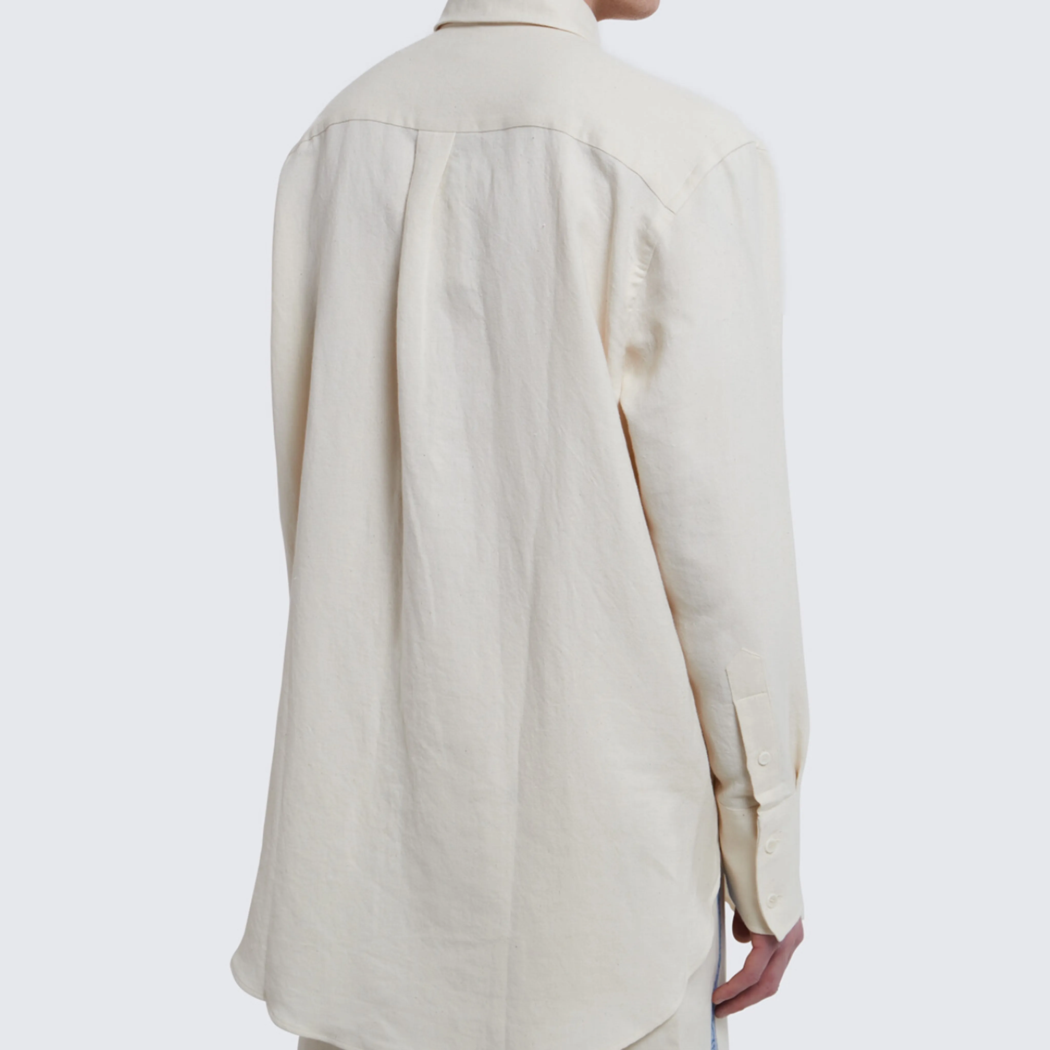 J W ANDERSON  |Button-down Unisex Linen Long Sleeves Plain Cotton Logo