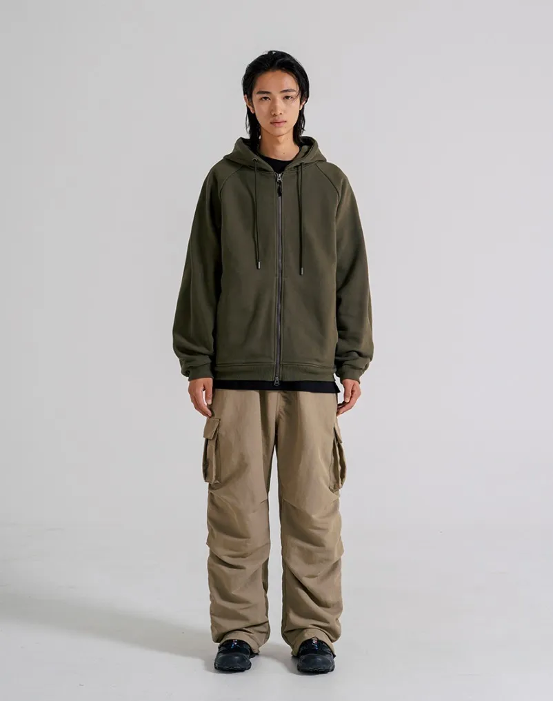 Jemut  |[JEMUT]★BLEND CURVE OVERFIT HEAVY HOOD ZIP-UP