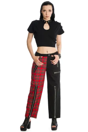 Krampus Trousers-Red/Black