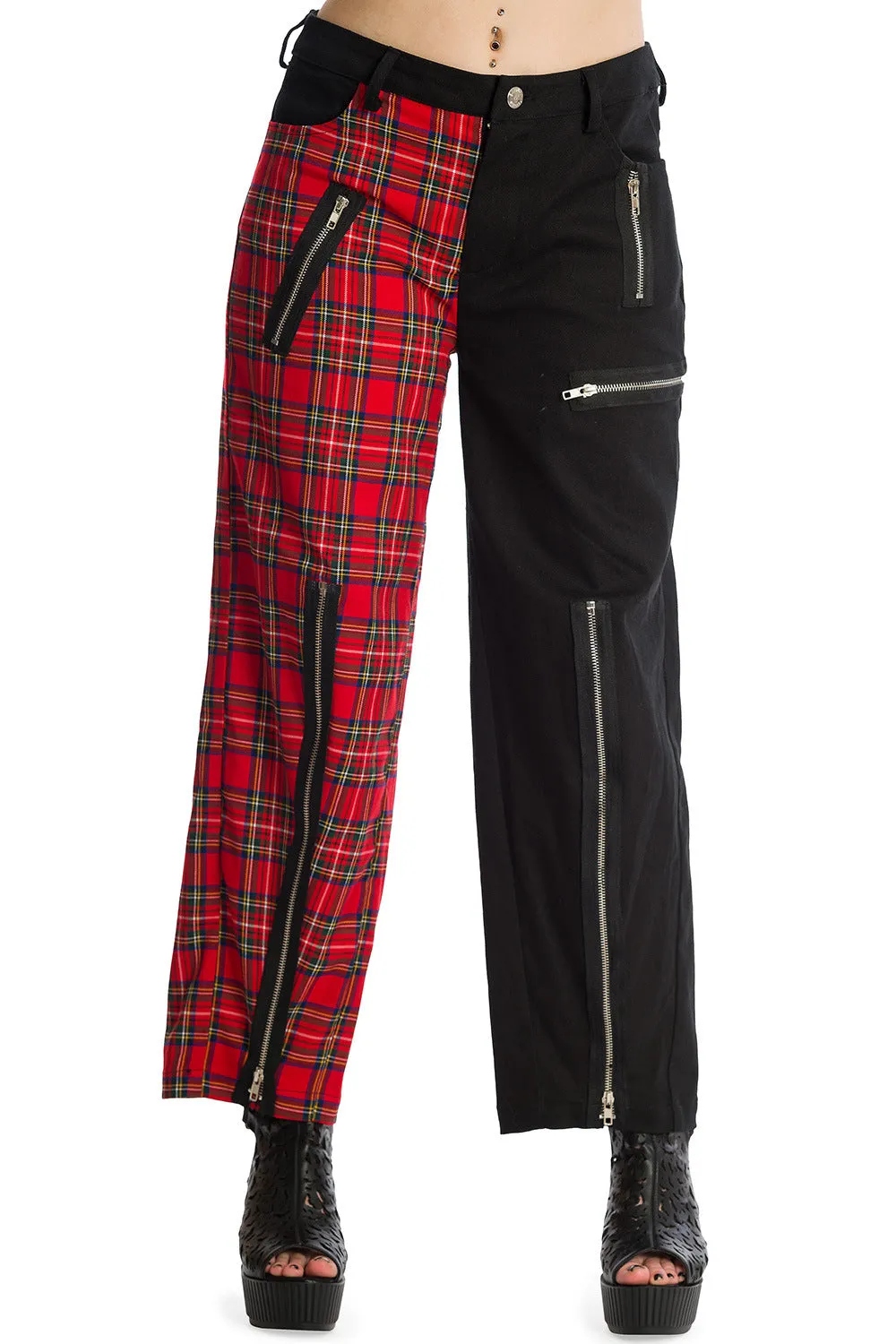 Krampus Trousers-Red/Black