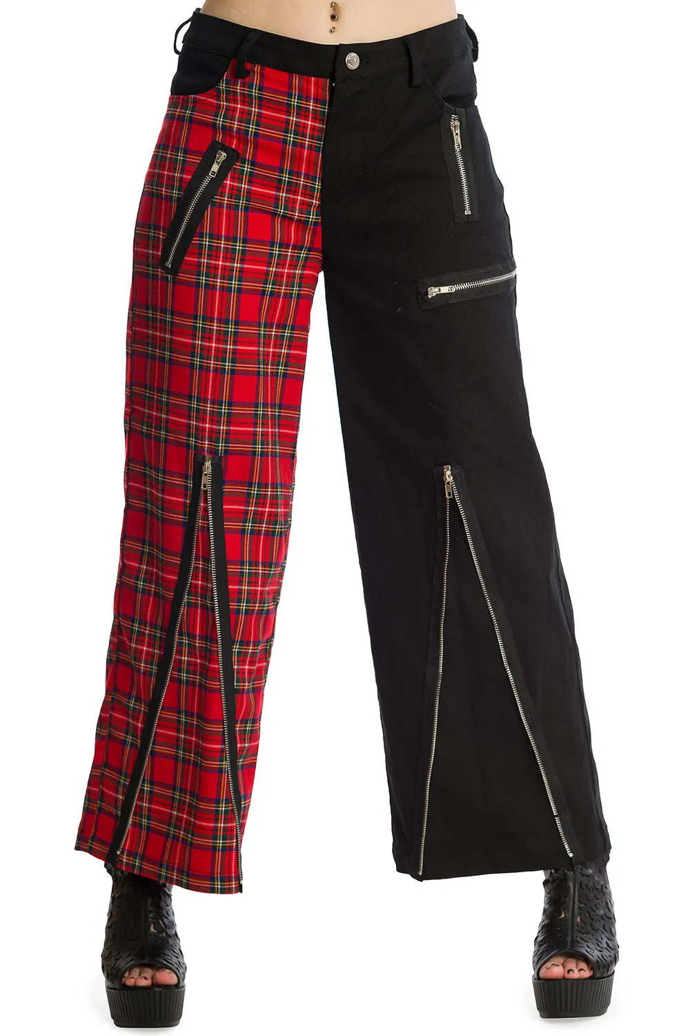 Krampus Trousers-Red/Black