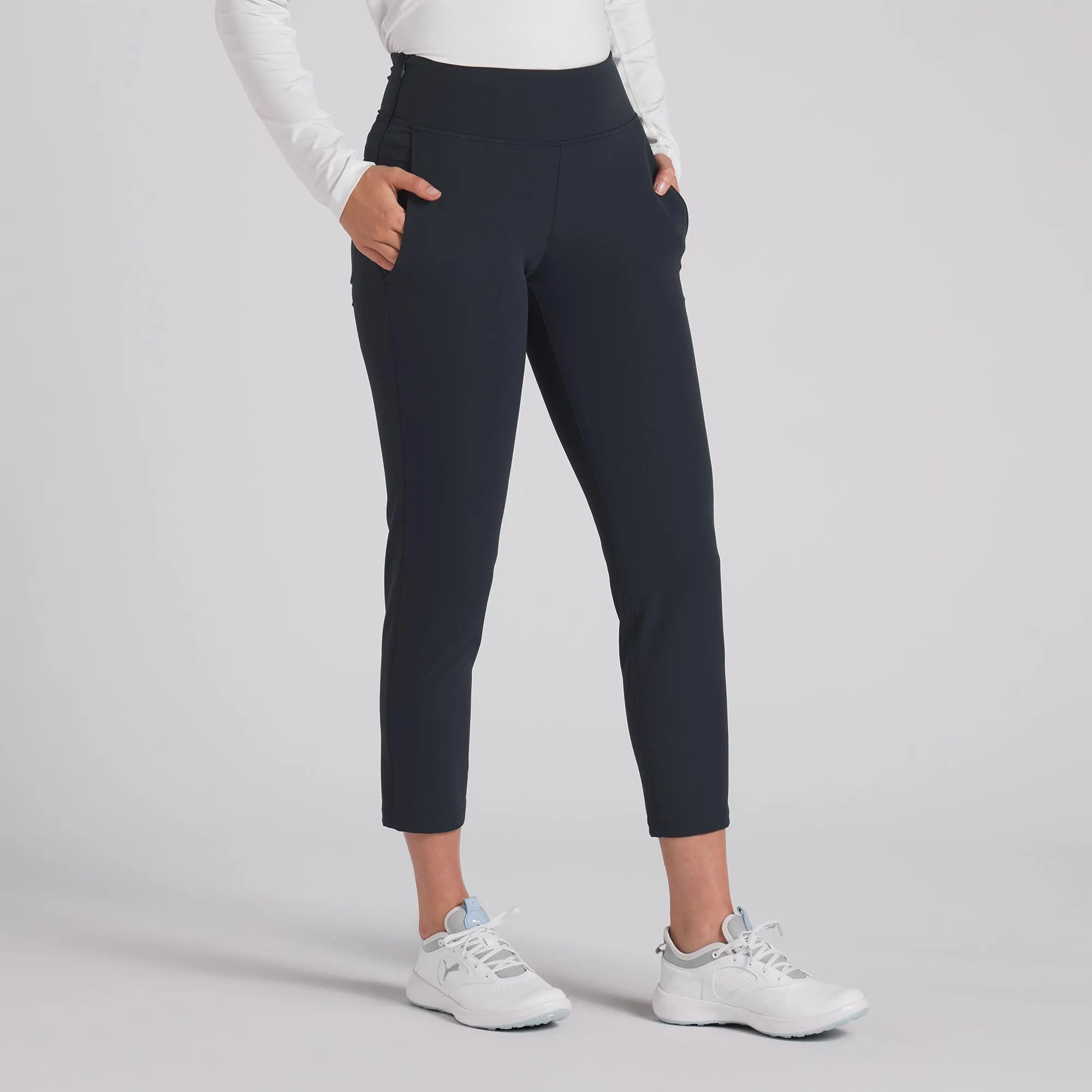 Ladies Puma Everyday Golf Trousers Navy