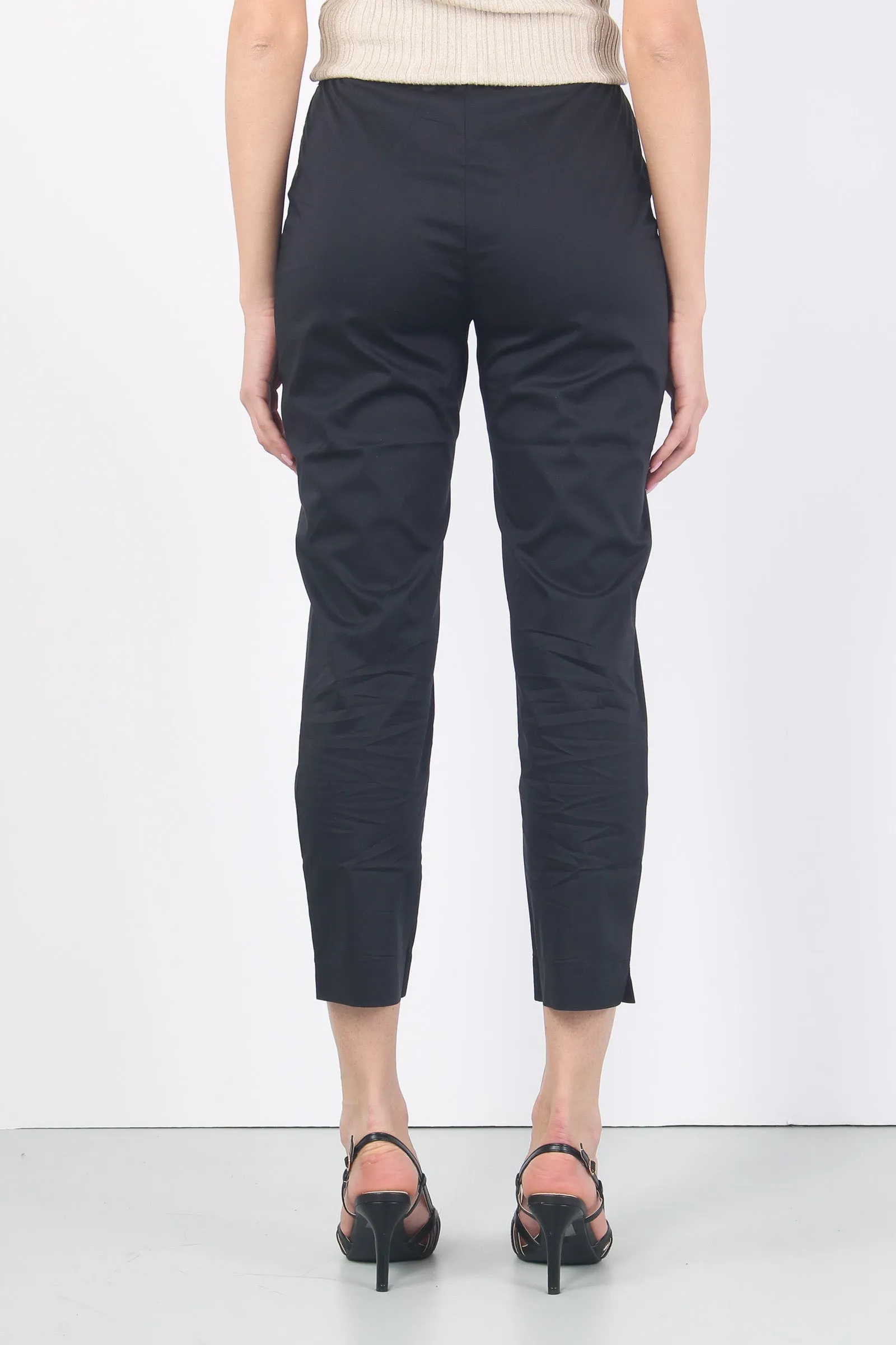 Leggings Popeline Nero