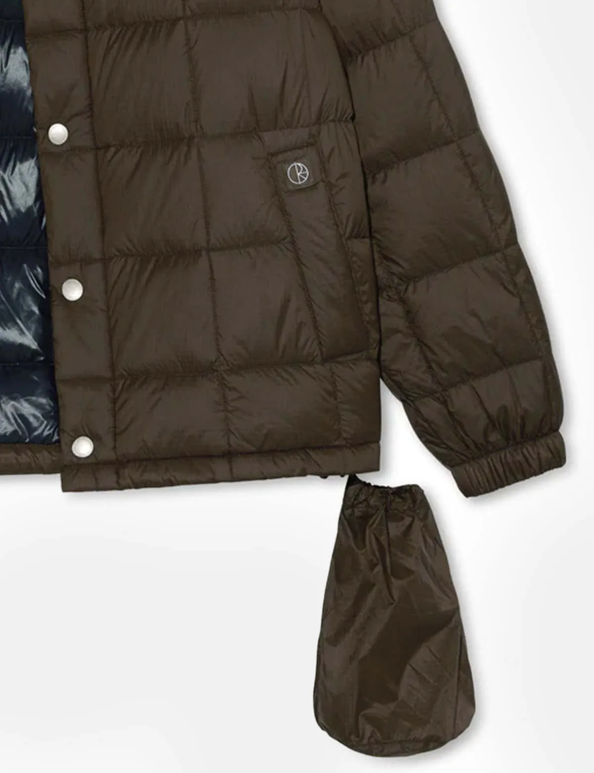 Lightweight Puffer Jacket - Brown