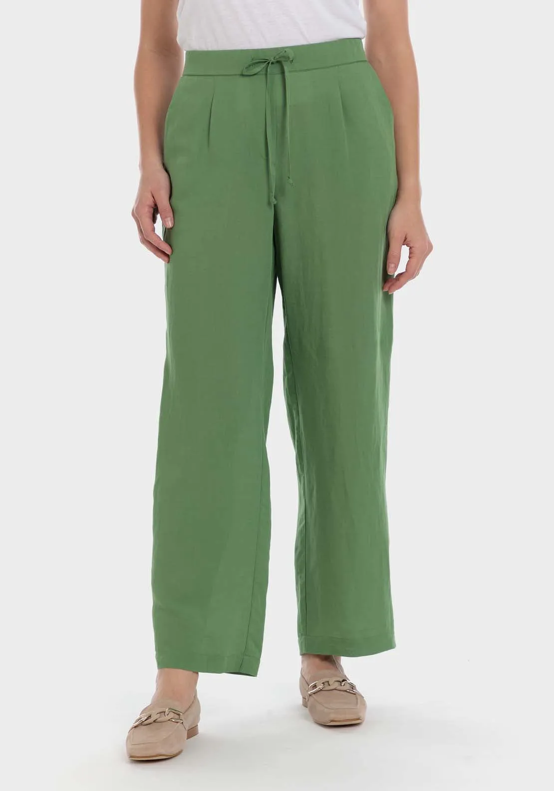 Linen Trousers - Green