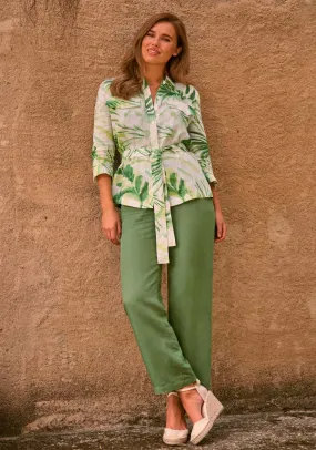 Linen Trousers - Green