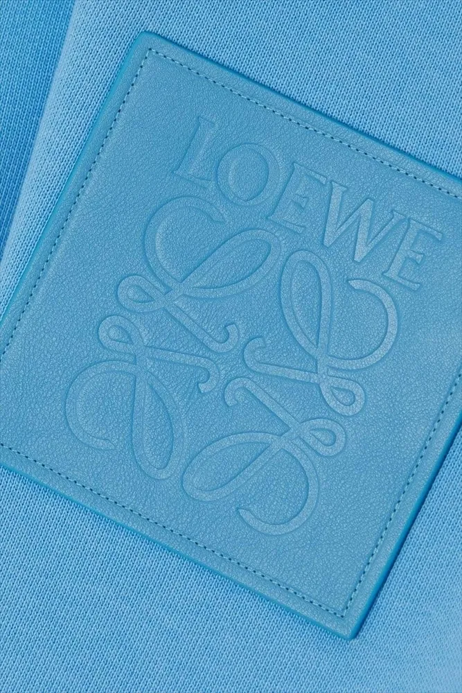 LOEWE  |Street Style Long Sleeves Plain Leather Cotton Logo