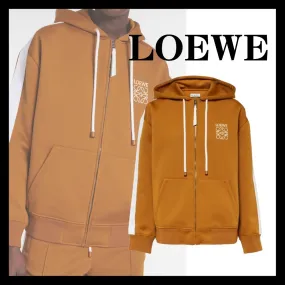 LOEWE  |Unisex Street Style Long Sleeves Plain Cotton Logo