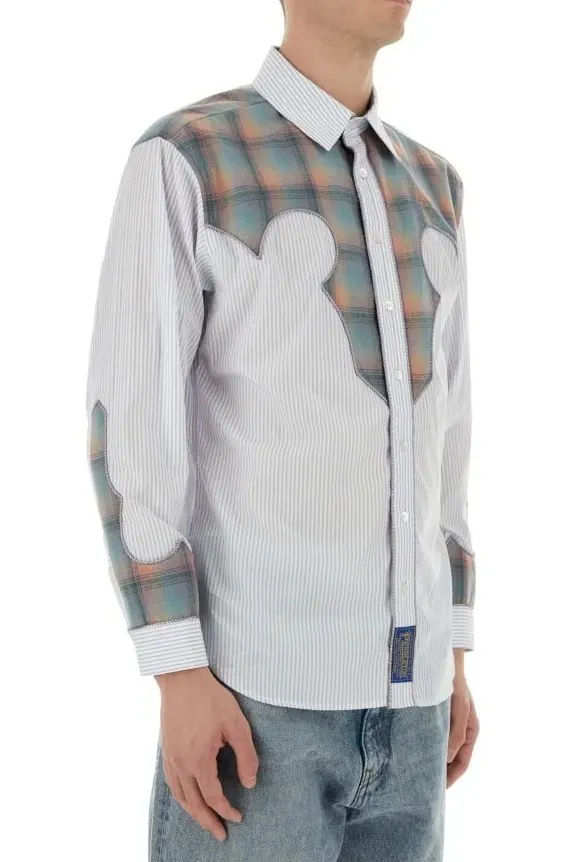 Maison Margiela  |Button-down Stripes Other Plaid Patterns Long Sleeves Cotton