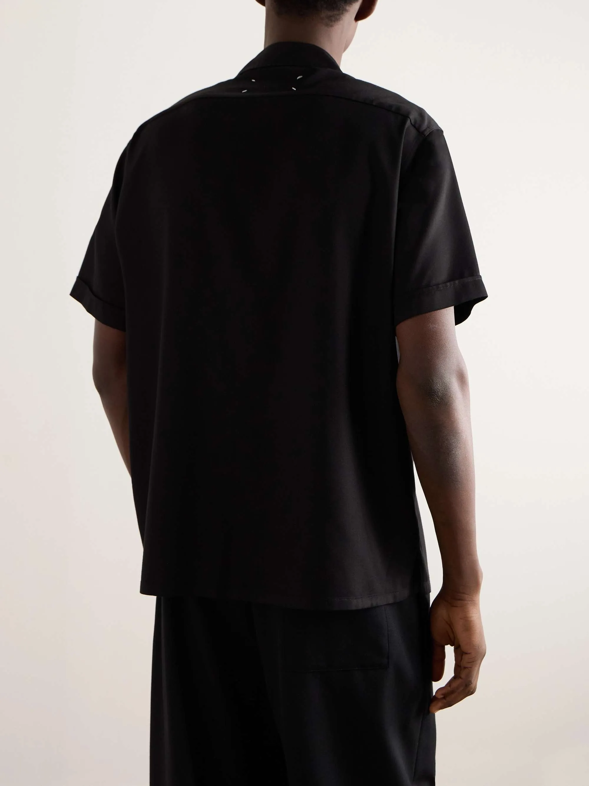 Maison Margiela  |Button-down Unisex Street Style Short Sleeves Logo Designers