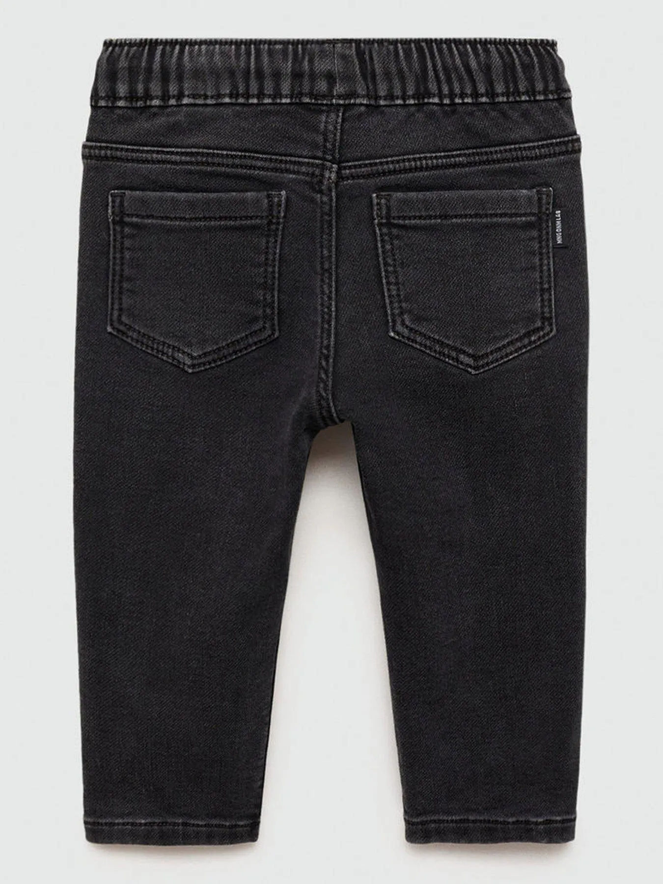 Mango Younger Boys Elasticated Waist Jeans - Black