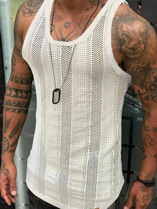 Mesh Thin Sleeveless Men Vests