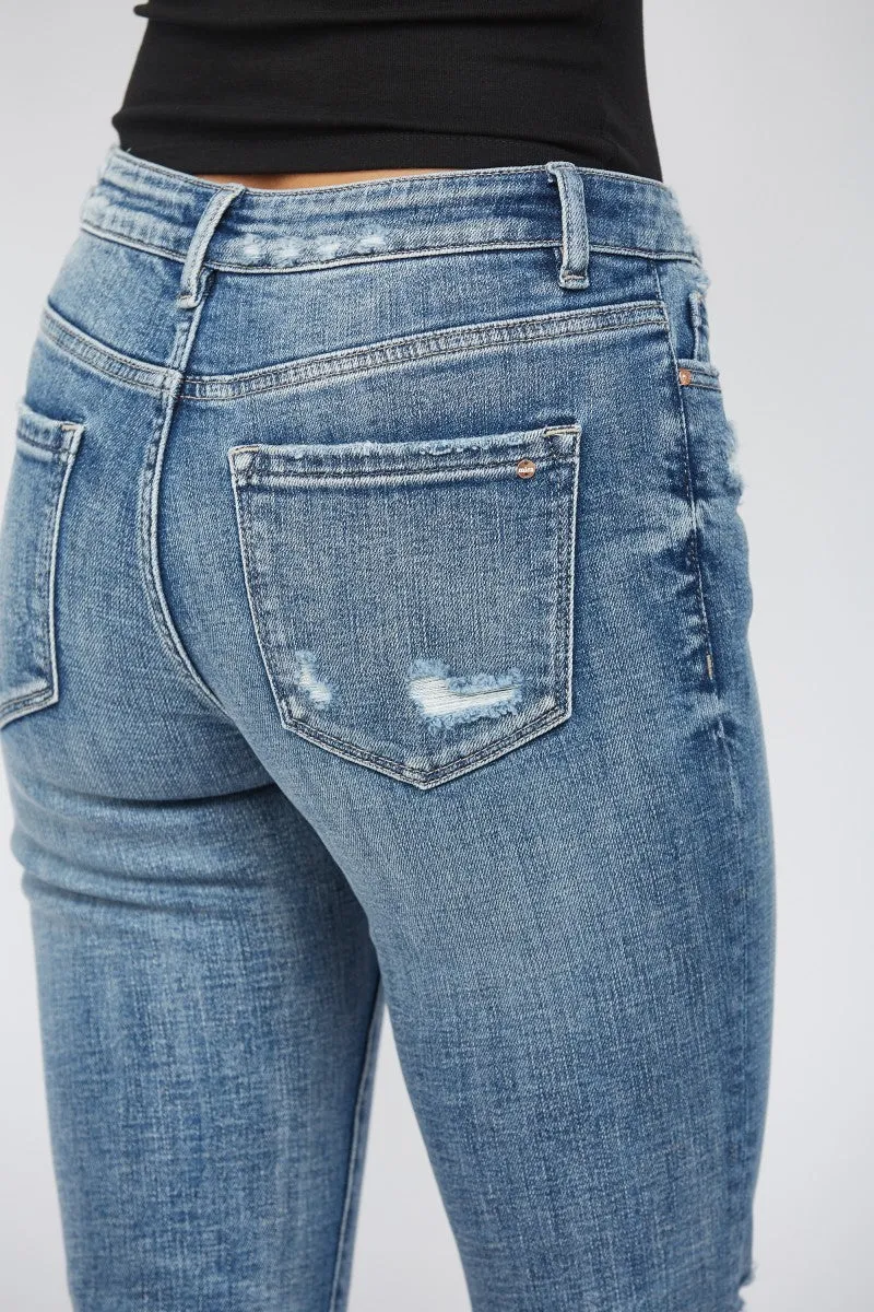 Mid Rise Super Flare Jeans