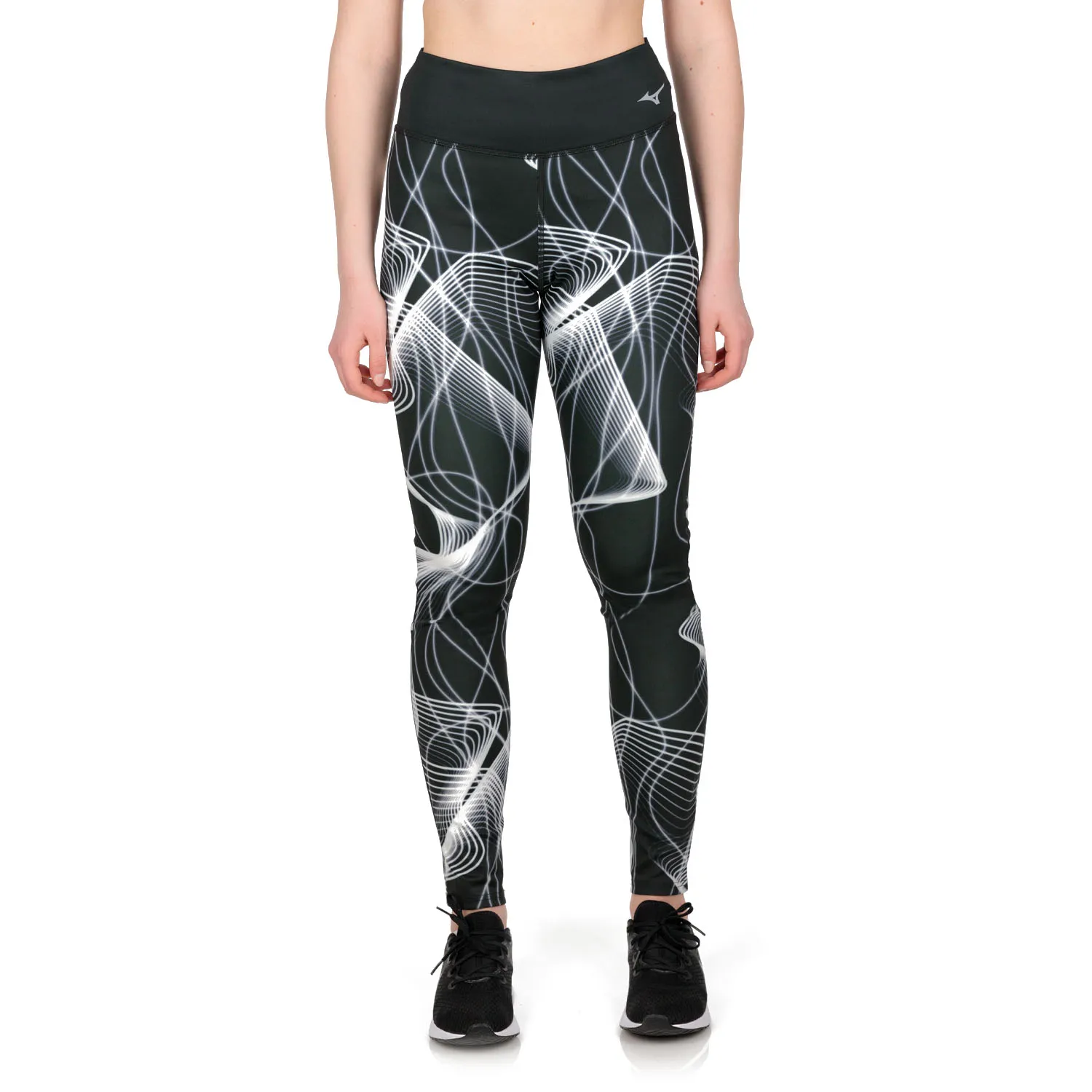 Mizuno Printed Tights  Black