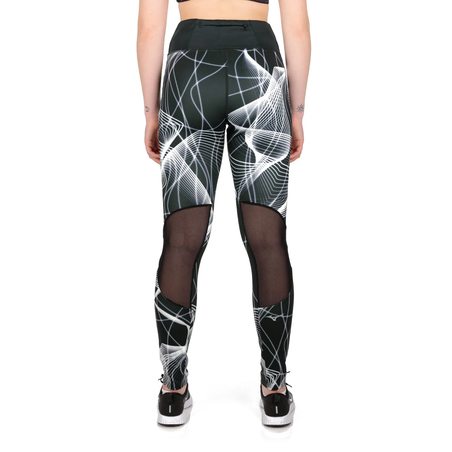 Mizuno Printed Tights  Black