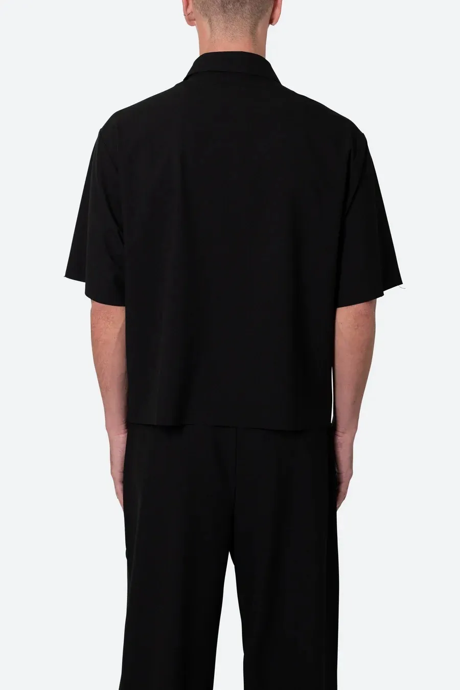 MNML  |Button-down Street Style Plain Short Sleeves Front Button