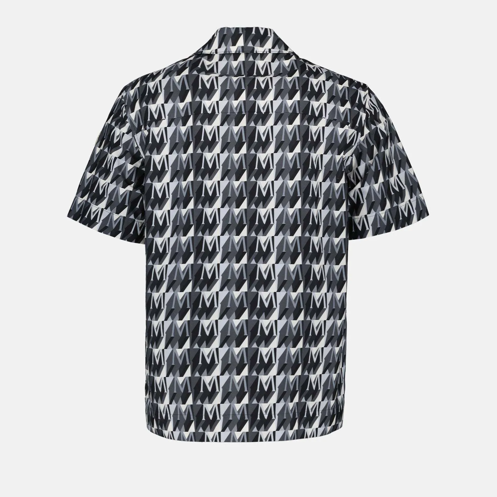 MONCLER  |Button-down Monogram Street Style Cotton Short Sleeves Logo