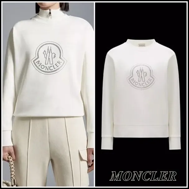 MONCLER  |Crew Neck Unisex Street Style Oversized Logo