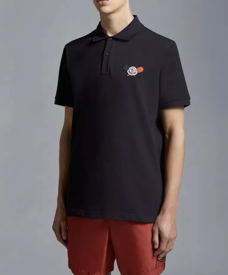 MONCLER  |Tennis Logo Patch Polo Shirt