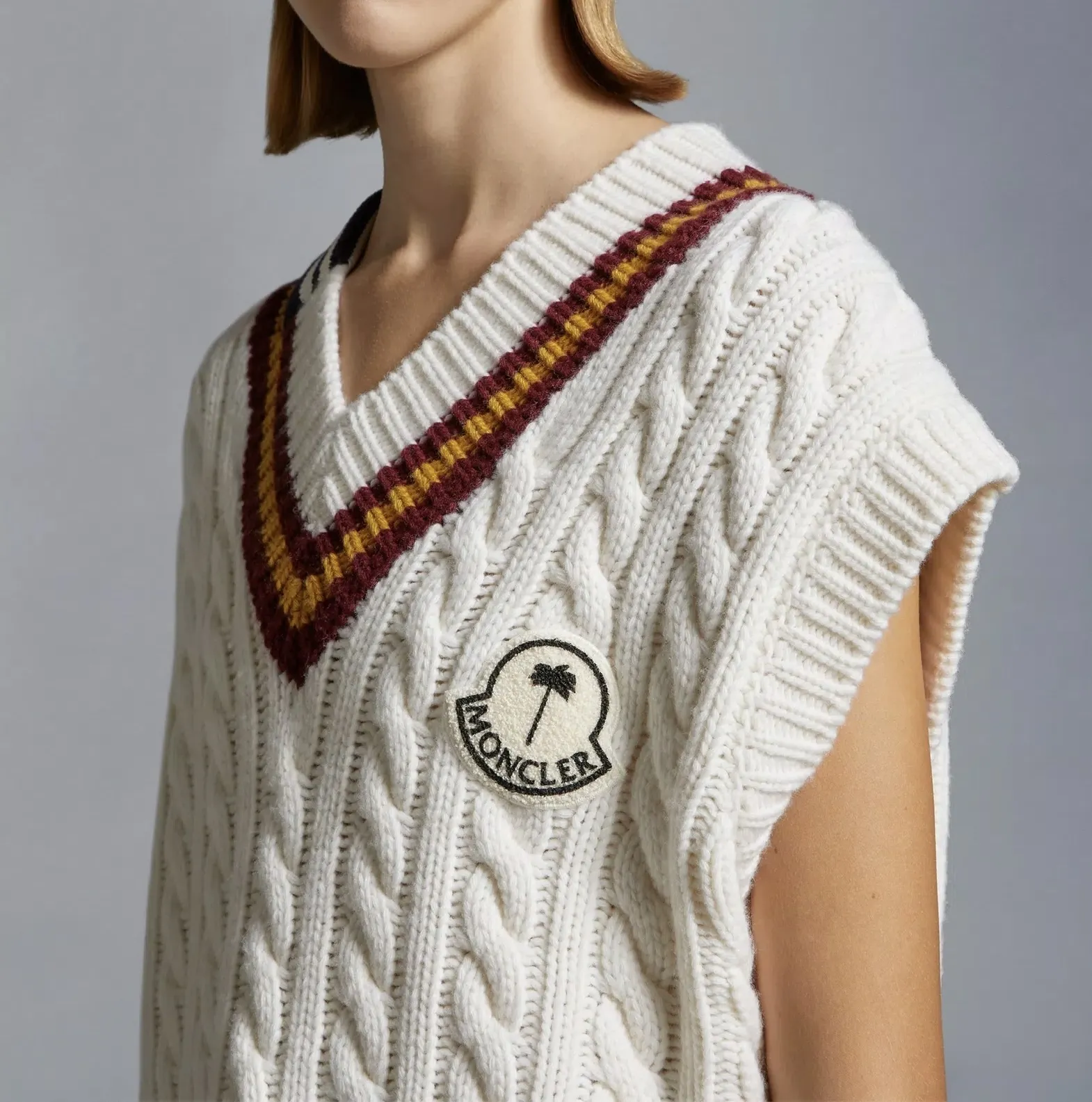 MONCLER  |Wool V-Neck Vest