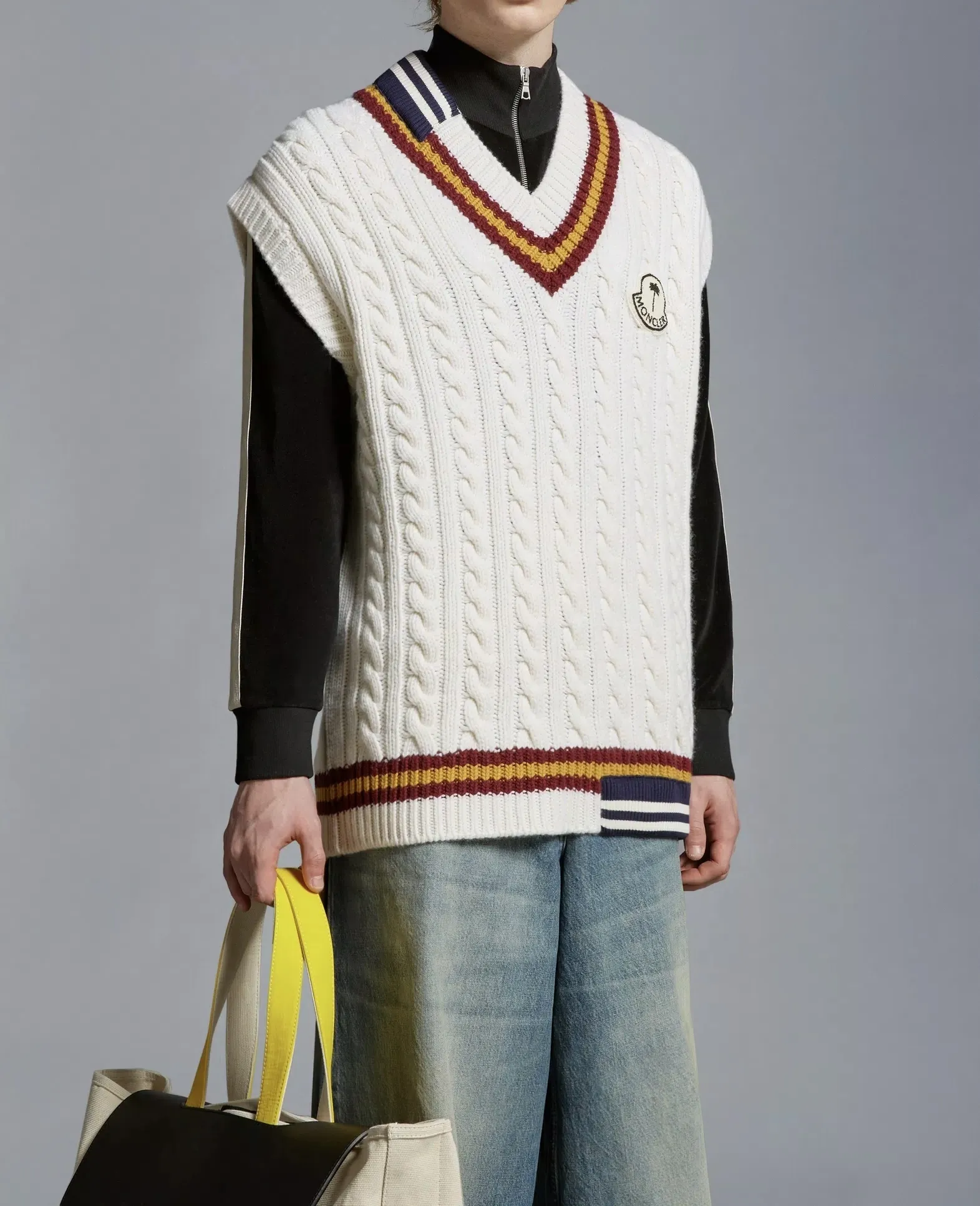 MONCLER  |Wool V-Neck Vest