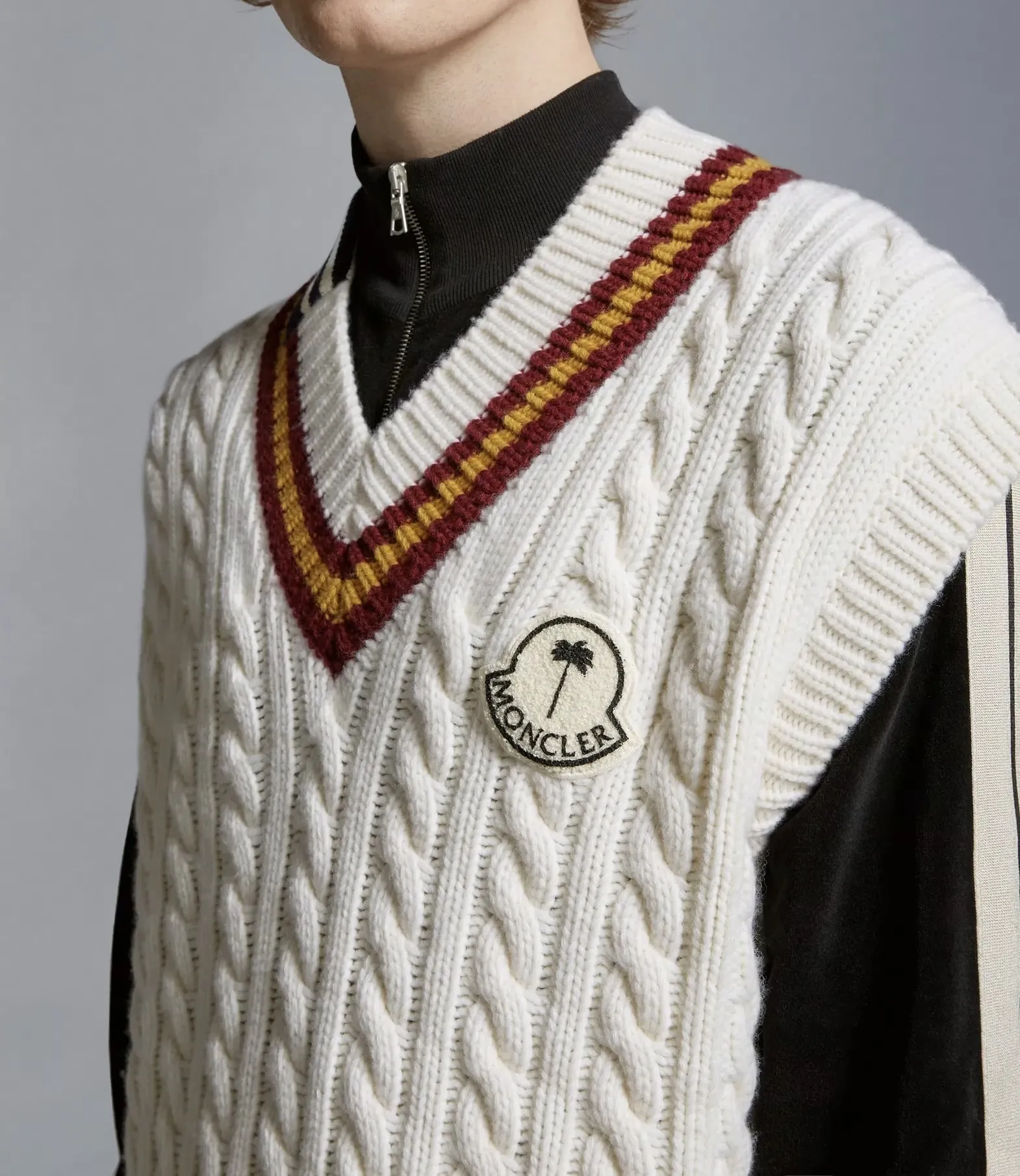 MONCLER  |Wool V-Neck Vest