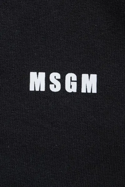 MSGM  |Crew Neck Street Style Long Sleeves Plain Cotton Logo