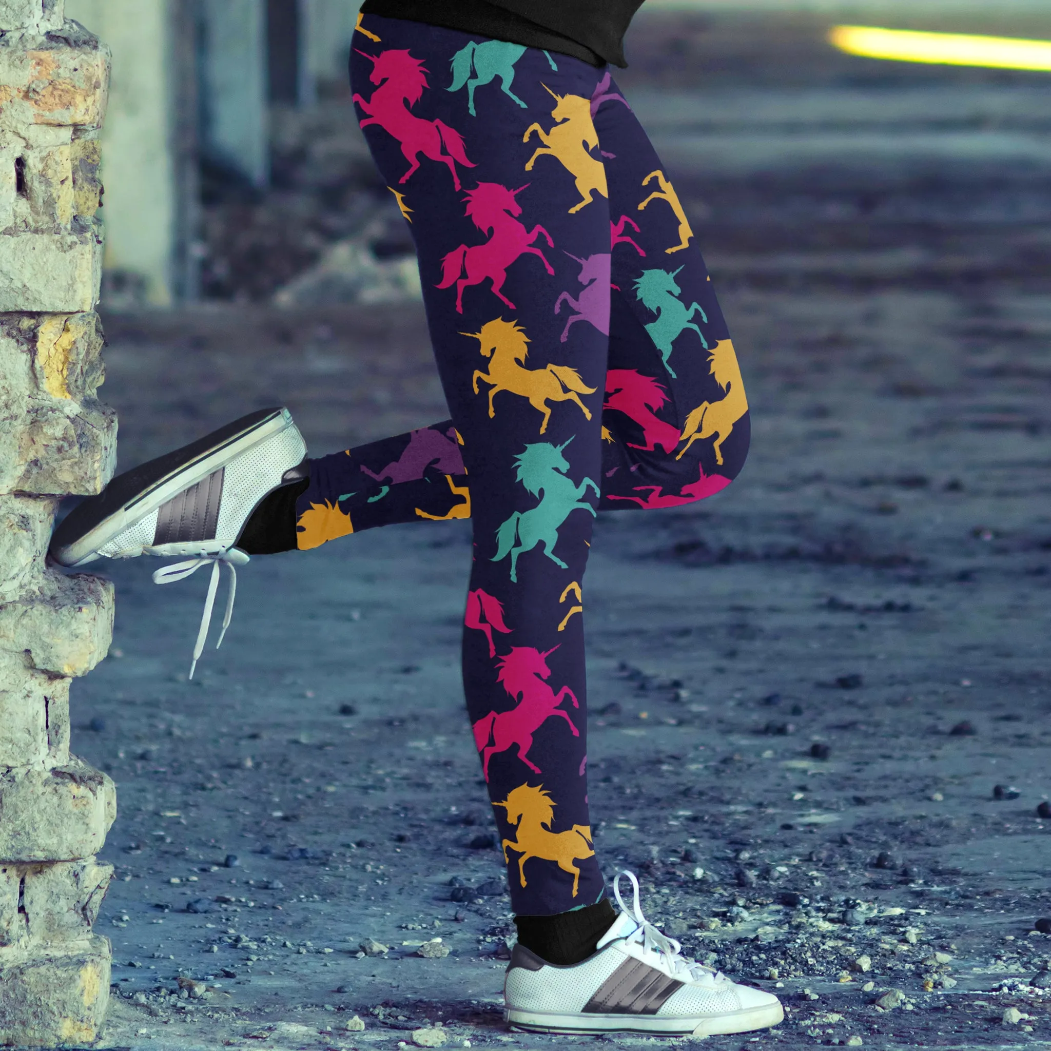 Navy Unicorn Leggings