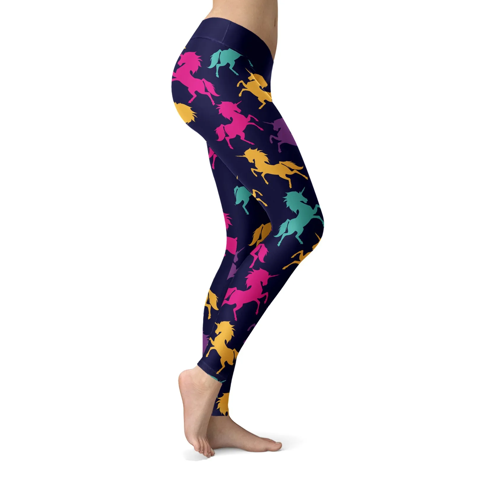 Navy Unicorn Leggings